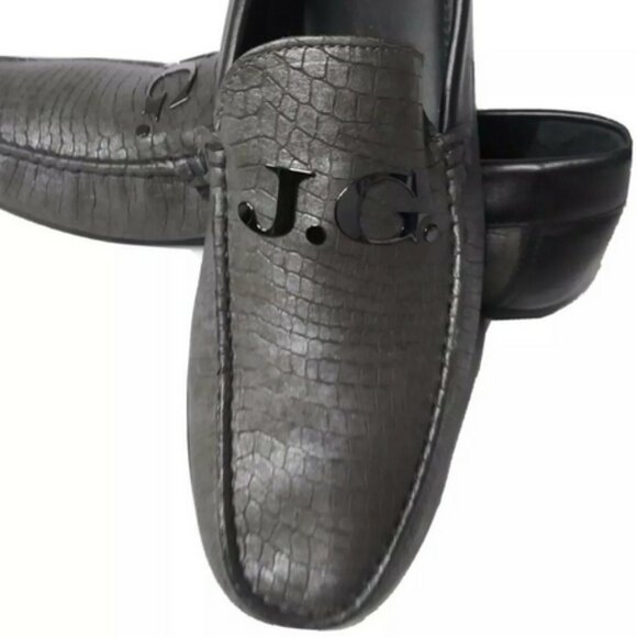 John Galliano Paris Loafer Shoes Crocodile Embossed Men Sz 11 EU 44 Retail $475 - Picture 6 of 9